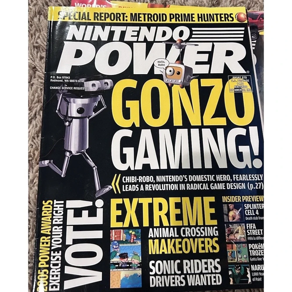 Lot Of 5‎ Nintendo Power Magazines VTG 2006-2007